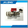 J2009 allum handle chromé en laiton mini ball cock valves métrique